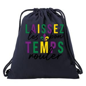 Laissez Les Bon Temps Rouler Mardi Gras Drawstring Bag