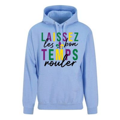 Laissez Les Bon Temps Rouler Mardi Gras Unisex Surf Hoodie