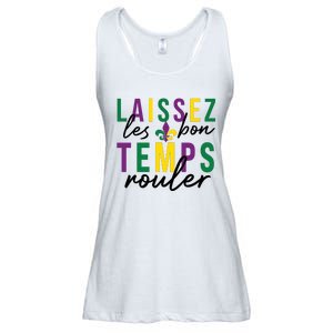 Laissez Les Bon Temps Rouler Mardi Gras Ladies Essential Flowy Tank