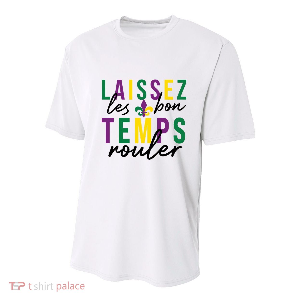 Laissez Les Bon Temps Rouler Mardi Gras Youth Performance Sprint T-Shirt