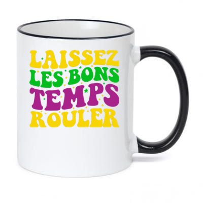 Laissez Les Bons Temps Rouler Mardi Gras New Orleans 11oz Black Color Changing Mug