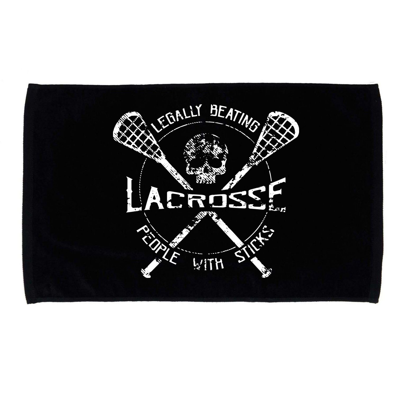 Lacrosse: Legally Beating People With Sticks Microfiber Hand Towel