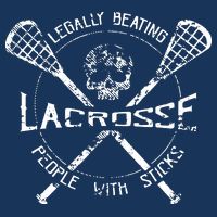 Lacrosse: Legally Beating People With Sticks Youth Performance Sprint T-Shirt