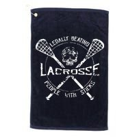 Lacrosse: Legally Beating People With Sticks Golf Towel