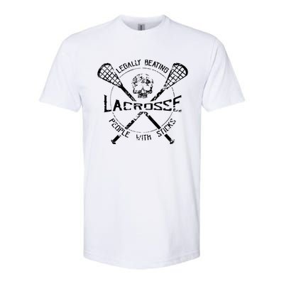 Lacrosse: Legally Beating People With Sticks Softstyle® CVC T-Shirt