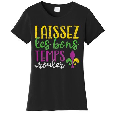 Laissez Les Bons Temps Rouler Mardi Gras New Orleans Women's T-Shirt