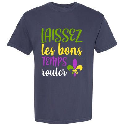 Laissez Les Bon Temps Rouler Mardi Gras Carnival Costume Garment-Dyed Heavyweight T-Shirt