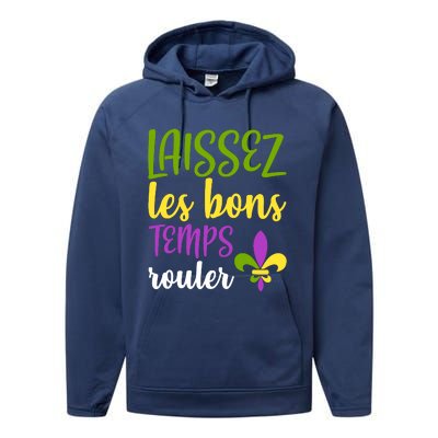 Laissez Les Bon Temps Rouler Mardi Gras Carnival Costume Performance Fleece Hoodie