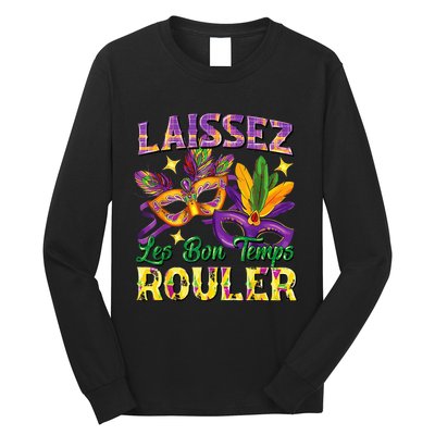 Laissez Les Bon Temps Rouler Mardi Gras 2024 Fleur De Lis1 Long Sleeve Shirt