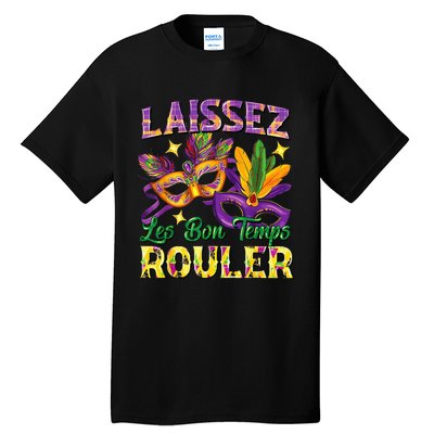 Laissez Les Bon Temps Rouler Mardi Gras 2024 Fleur De Lis1 Tall T-Shirt