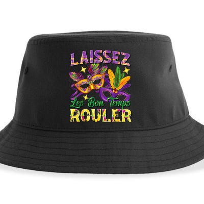 Laissez Les Bon Temps Rouler Mardi Gras 2024 Fleur De Lis1 Sustainable Bucket Hat