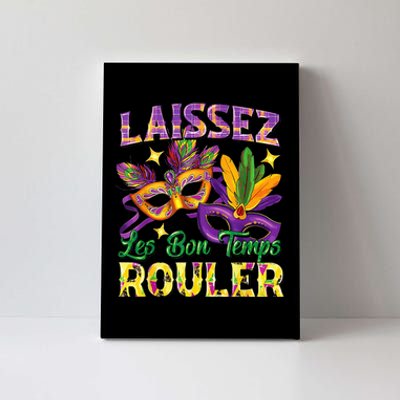 Laissez Les Bon Temps Rouler Mardi Gras 2024 Fleur De Lis1 Canvas