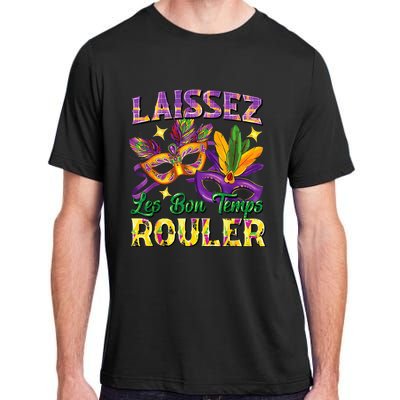 Laissez Les Bon Temps Rouler Mardi Gras 2024 Fleur De Lis1 Adult ChromaSoft Performance T-Shirt