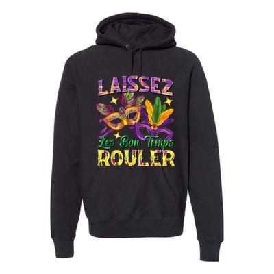 Laissez Les Bon Temps Rouler Mardi Gras 2024 Fleur De Lis1 Premium Hoodie