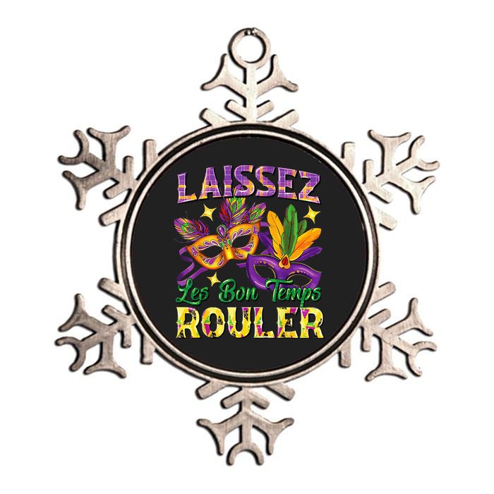 Laissez Les Bon Temps Rouler Mardi Gras 2024 Fleur De Lis1 Metallic Star Ornament