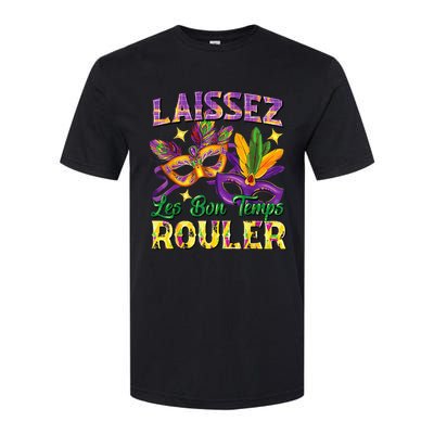 Laissez Les Bon Temps Rouler Mardi Gras 2024 Fleur De Lis1 Softstyle CVC T-Shirt