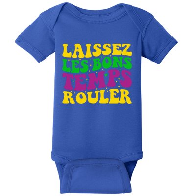 Laissez Les Bons Temps Rouler Mardi Gras New Orleans Baby Bodysuit