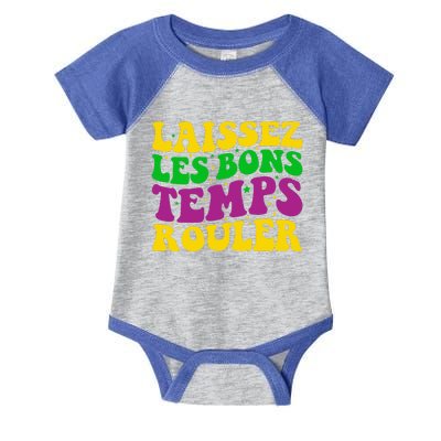 Laissez Les Bons Temps Rouler Mardi Gras New Orleans Infant Baby Jersey Bodysuit