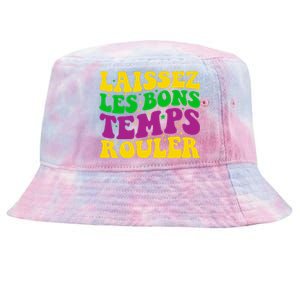 Laissez Les Bons Temps Rouler Mardi Gras New Orleans Tie-Dyed Bucket Hat