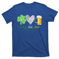 Lucky Love Beer Shamrock Happy St Patrick's Day Meaningful Gift T-Shirt