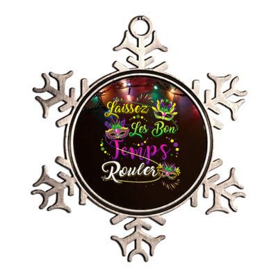 Laissez Les Bons Temps Rouler Mardi Gras 2024 New Orleans Metallic Star Ornament