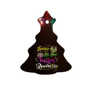 Laissez Les Bons Temps Rouler Mardi Gras 2024 New Orleans Ceramic Tree Ornament