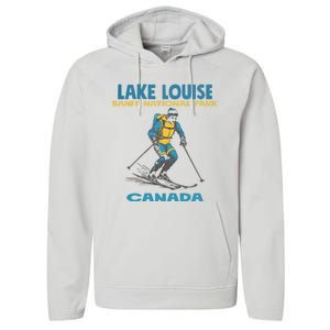 Lake Louise Banff National Park Alberta Canada. Performance Fleece Hoodie