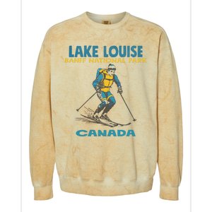 Lake Louise Banff National Park Alberta Canada. Colorblast Crewneck Sweatshirt