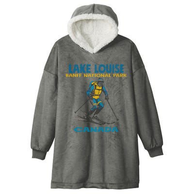 Lake Louise Banff National Park Alberta Canada. Hooded Wearable Blanket
