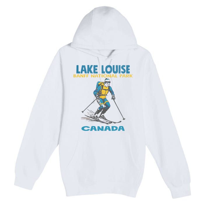 Lake Louise Banff National Park Alberta Canada. Premium Pullover Hoodie