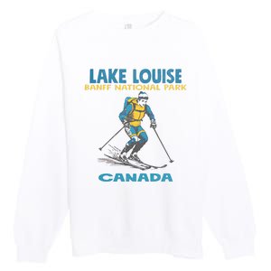 Lake Louise Banff National Park Alberta Canada. Premium Crewneck Sweatshirt