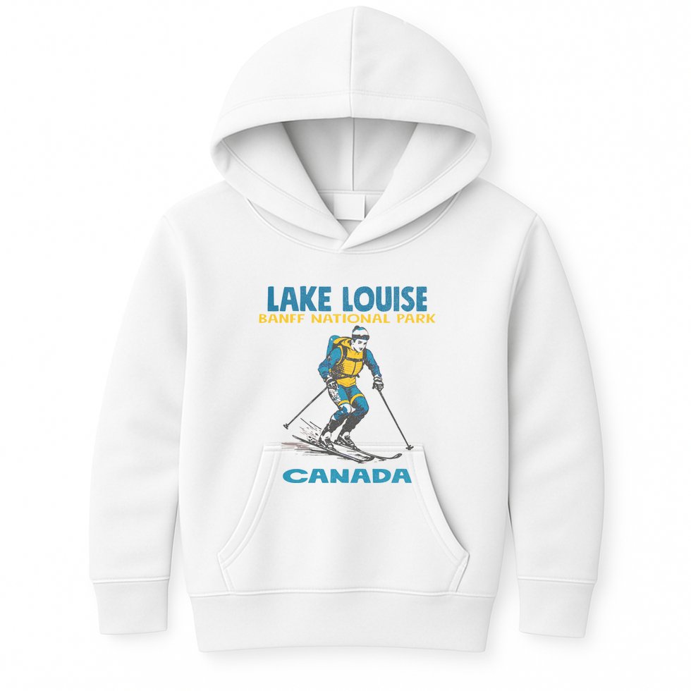 Lake Louise Banff National Park Alberta Canada. Kids Hoodie