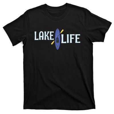 Lake Life Blue Kayak Gift T-Shirt