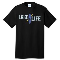 Lake Life Blue Kayak Gift Tall T-Shirt