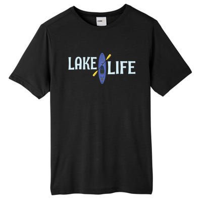 Lake Life Blue Kayak Gift Tall Fusion ChromaSoft Performance T-Shirt