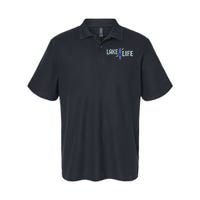 Lake Life Blue Kayak Gift Softstyle Adult Sport Polo