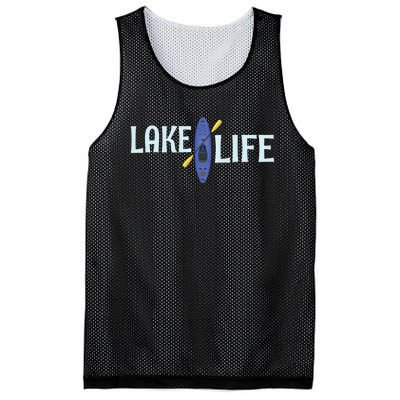 Lake Life Blue Kayak Gift Mesh Reversible Basketball Jersey Tank