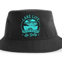 Lake Life Because Beaches Be Salty Sustainable Bucket Hat