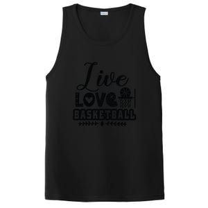 Live Love Basketball Gift For Basketball Fan Team Sport Bball PosiCharge Competitor Tank