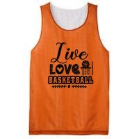 Live Love Basketball Gift For Basketball Fan Team Sport Bball Mesh Reversible Basketball Jersey Tank