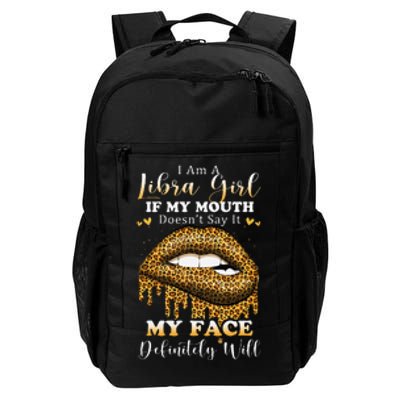 Leopard Lips Biting I Am A Libra Birthday Costumes Daily Commute Backpack