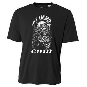 Live Laugh Cum Reaper Funny Cooling Performance Crew T-Shirt