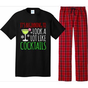 Look Like Cocktails Fun Merry Christmas Santa Gnomes Graphic Tank Top Pajama Set