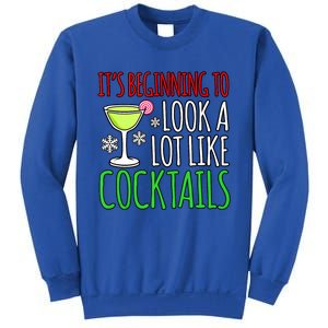 Look Like Cocktails Fun Merry Christmas Santa Gnomes Graphic Tank Top Sweatshirt