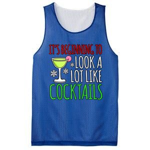 Look Like Cocktails Fun Merry Christmas Santa Gnomes Graphic Tank Top Mesh Reversible Basketball Jersey Tank