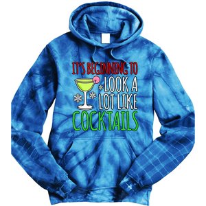 Look Like Cocktails Fun Merry Christmas Santa Gnomes Graphic Tank Top Tie Dye Hoodie