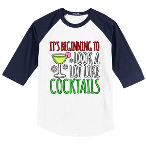 Look Like Cocktails Fun Merry Christmas Santa Gnomes Graphic Tank Top Baseball Sleeve Shirt