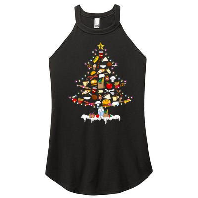 Lunch Lady Christmas Tree Merry Christmas Cafeteria Crew Women’s Perfect Tri Rocker Tank