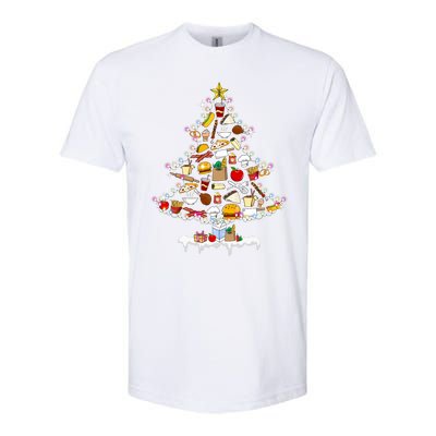 Lunch Lady Christmas Tree Merry Christmas Cafeteria Crew Softstyle® CVC T-Shirt