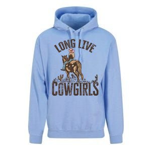 Long Love Cowgirls Riding Horse Horsing Gift Idea Trending Unisex Surf Hoodie